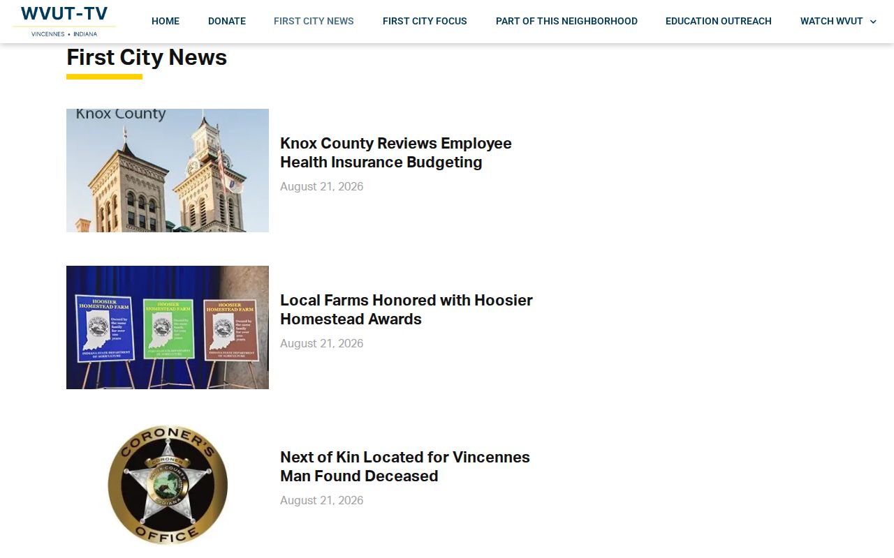 Knox County arrest and crime news at Vincennes PBS